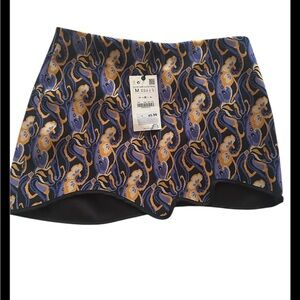 Zara print mini skirt Size medium